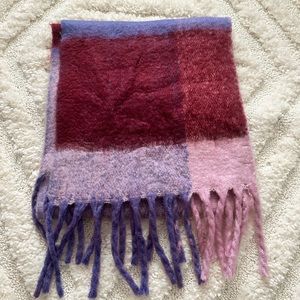 Free People Plaid Scarf